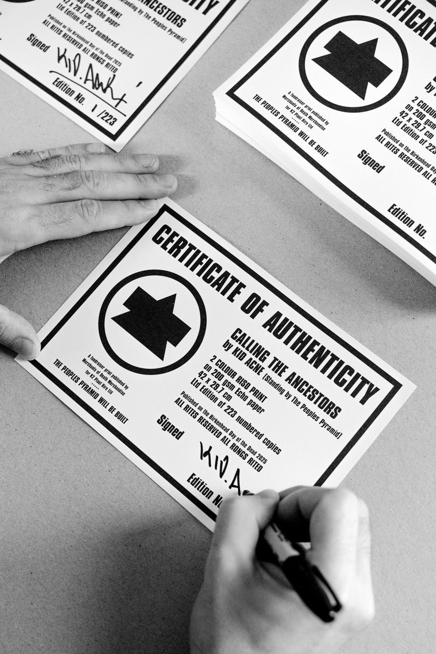 Kid Acne Calling the Ancestors Riso Print