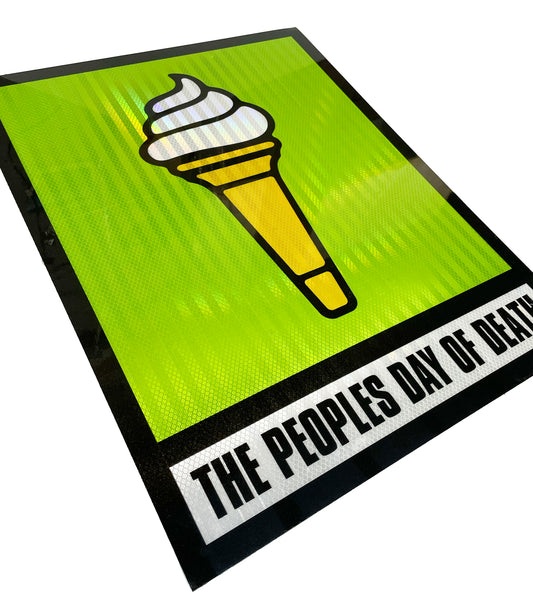 K2 Plant Hire Ltd - The Peoples Day of Death Reflective Road Signs