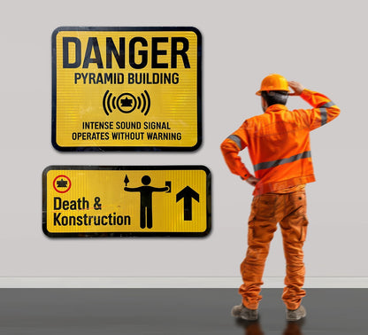 THE PEOPLES PYRAMID Building Site Signs