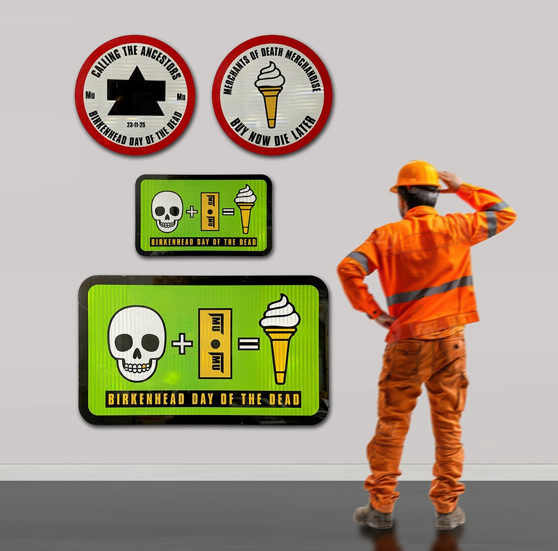 THE PEOPLES PYRAMID Building Site Signs